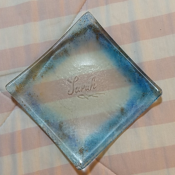Square glass dish